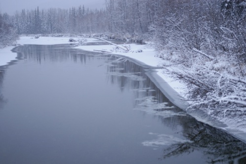 Chatanika River in Winter