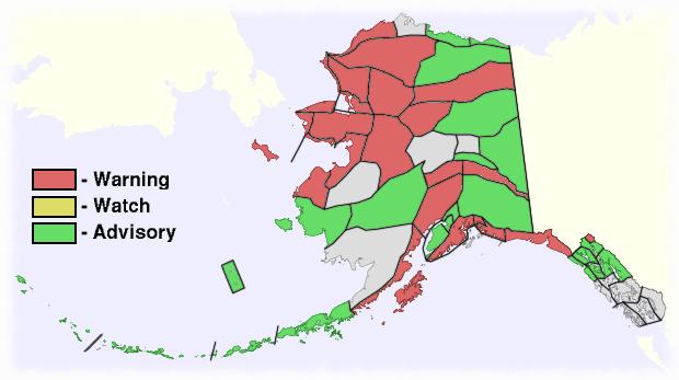 Advisories Map